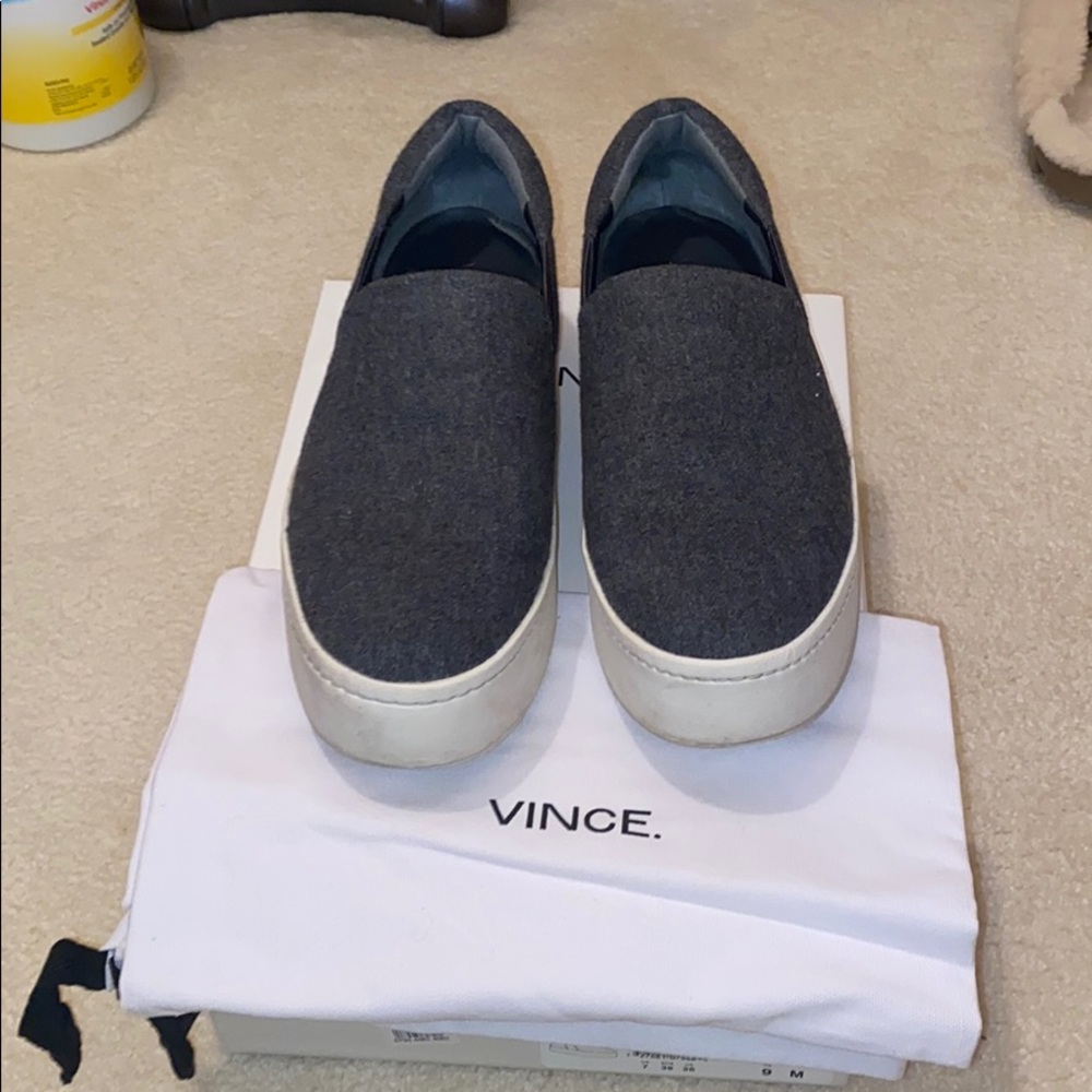Vince wool grey shoes